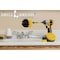 Drill Brush Power Scrubber By Useful Products 5 in W 5 in L Brush, Yellow Y-S-42O-5X-QC-DB - alternate 4